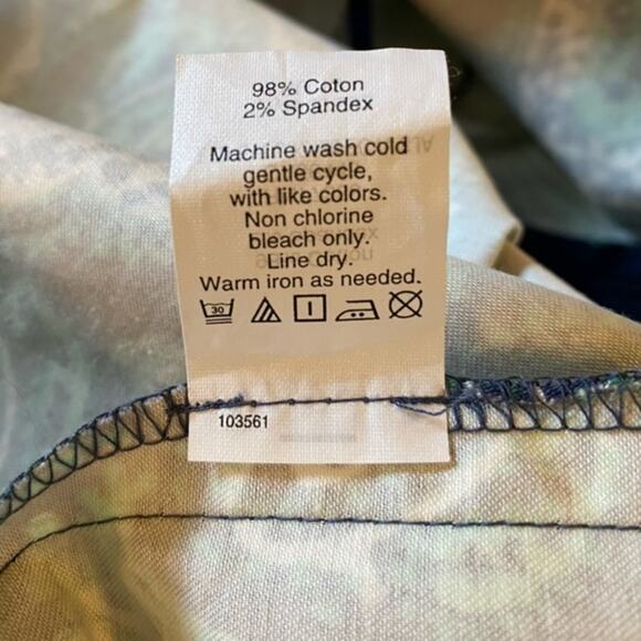 J Crew The Pencil Skirt Women’s Size 2 & 4 Greens Blue White Paisley Pattern - Picture 7 of 7